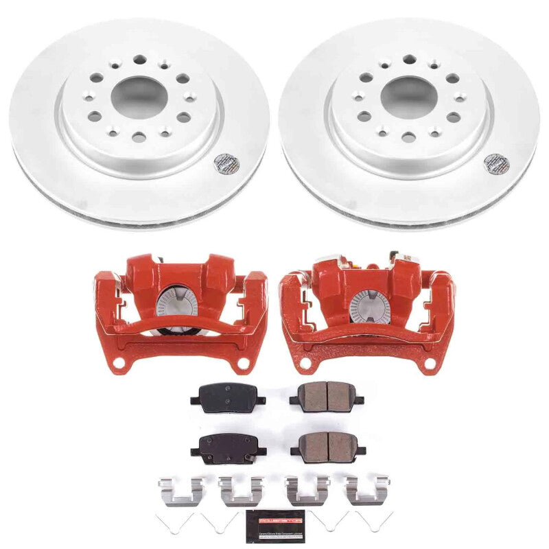 Power Stop 18-20 Buick Enclave Rear Z23 Coated Kit w/Powder Coated Calipers
