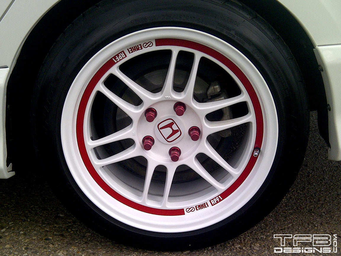 Enkei Red Decal