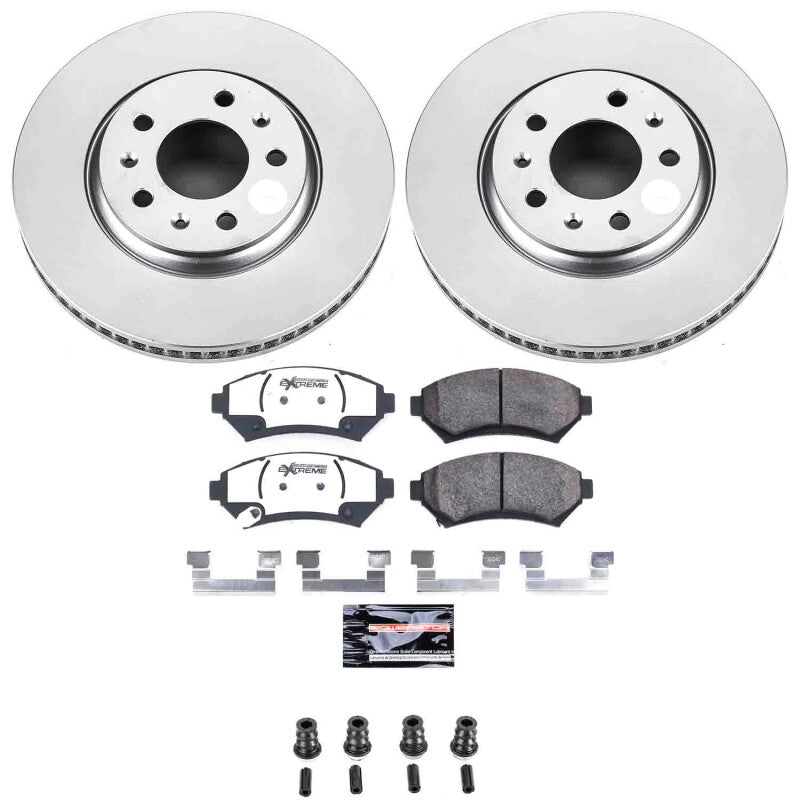 Power Stop 03-04 Cadillac Seville Front Z26 Coated Brake Kit