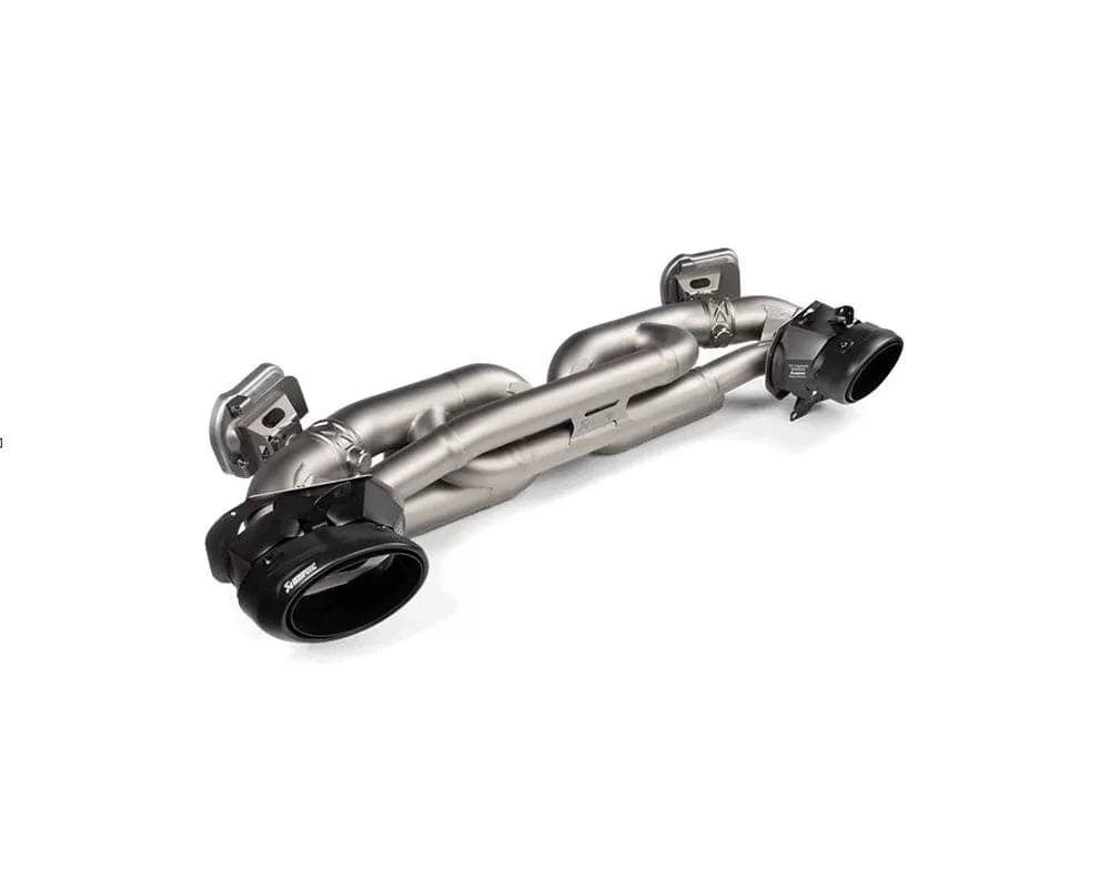 Akrapovic 20-21 Porsche 911 Turbo/Turbo S (992) Slip-On Race Line (Titanium) w/Black Titanium Tips