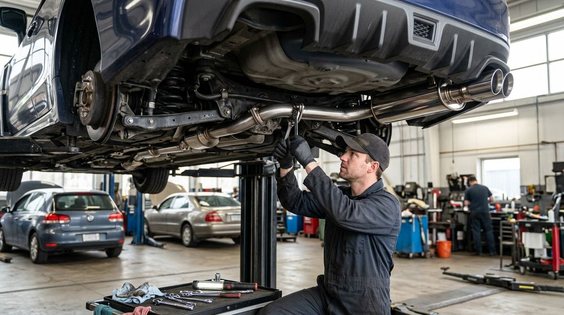 How long does it take to install a full exhaust system?