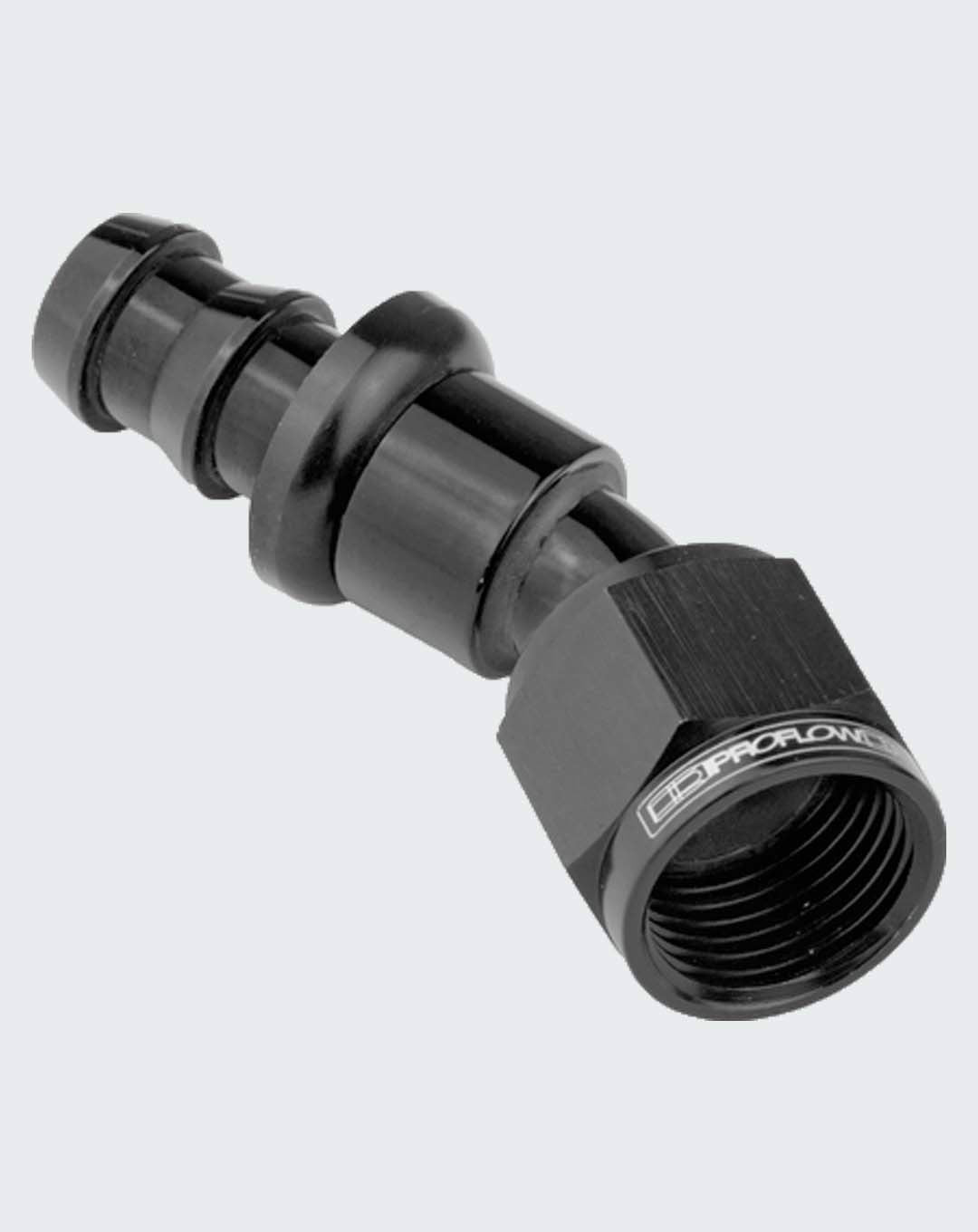 PROFLOW 30 DEG PUSH ON HOSE END PFE407-06BK