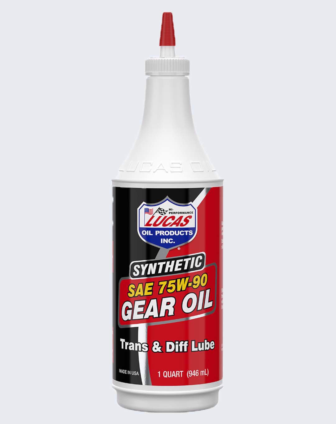 Lucas Oil Synthetic SAE 75W-90 Trans & Diff Lube 1 Quart 10047