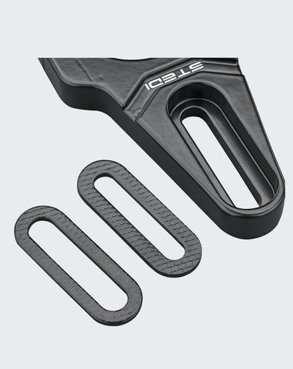 Stedi Adjustable Tube Mounting Brackets 28mm-30mm Roof Rack BRK2830-BLK-128mm
