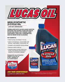 Lucas Oil Semi Synthetic 2-Cycle Oil 1 Pint (473ml) 10120