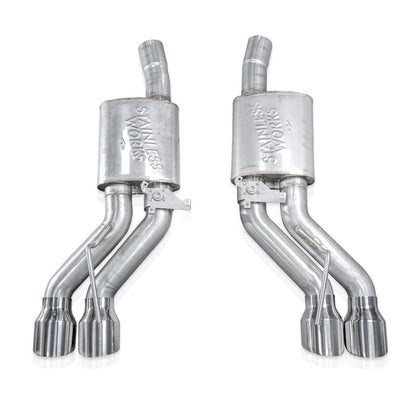 Stainless Works 22-25 Cadillac CT5-V Blackwing Axle Back Exhaust - أطراف مصقولة