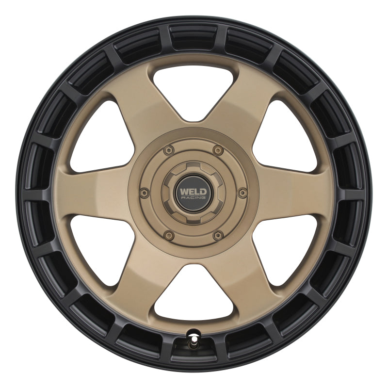 Weld Off-Road Ridge 20x9 - 6x135 / 6x139.7 BP - ET0 - 106.1mm CB - Satin Bronze Wheel (Black Ring)
