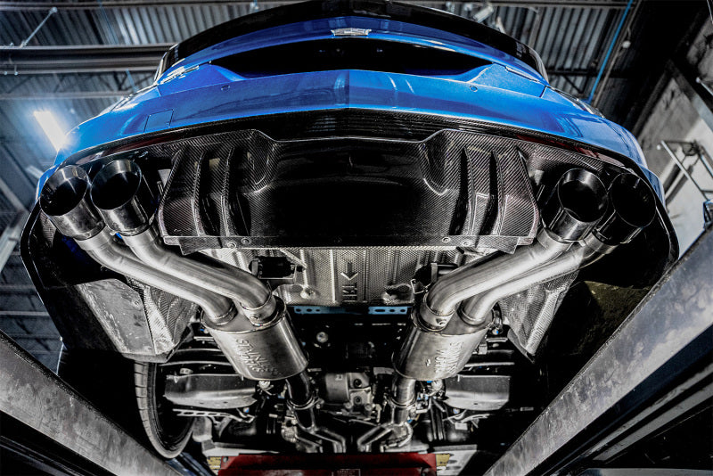 عادم Stainless Works 22-25 كاديلاك CT5-V بلاكوينج ذو نهاية المحور - أطراف كروم أسود