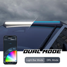 XK Glow Tesla Cybertruck XKmax 50in Roof LED Off-Road Light Bar w/ RGBW Chasing DRL & App Control