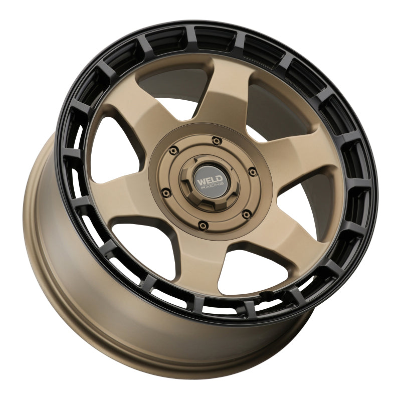 Weld Off-Road Ridge 17x9 - 5x114.3 / 5x127 BP - ET-12 - 78.1mm CB - Satin Bronze Wheel (Black Ring)