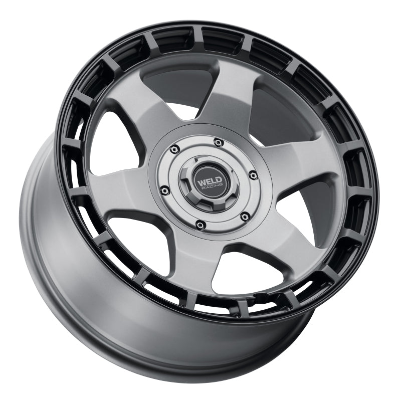 Weld Off-Road Ridge 17x9 - 5x114.3 / 5x127 BP - ET-12 - 78.1mm CB Satin Gunmetal Wheel (Black Ring)