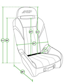 PRP GT/S.E. Suspension Seats Kit for Can-Am Maverick X3 (Pair) - Black & Gray