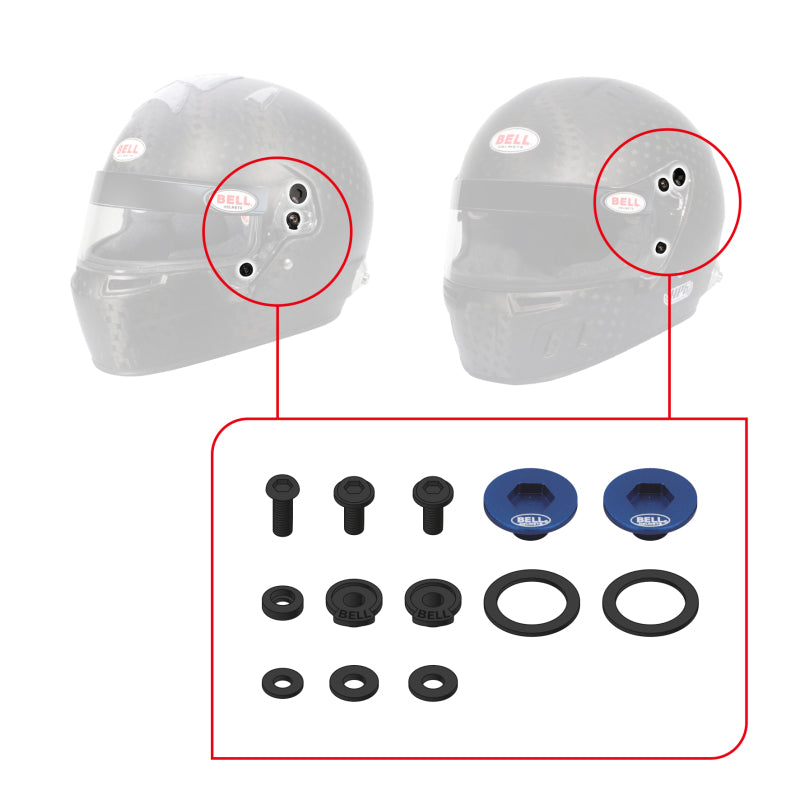 Bell SV (SE07/SE077/SE06) Pivot Kit - Red