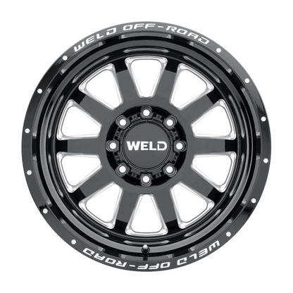 Weld Off-Road W102 20X9 Stealth 8X180 ET00 BS5 Gloss Black MIL 124.3