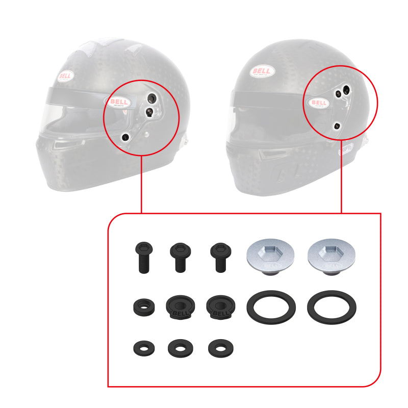 Bell SV (SE07/SE077/SE06) Pivot Kit - Silver