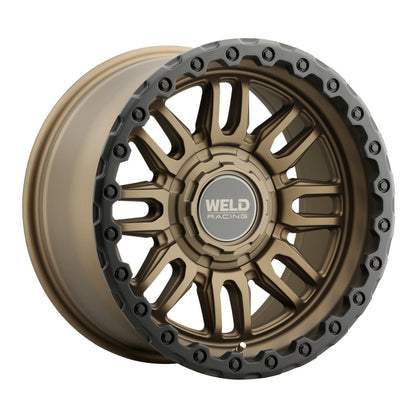 Weld Off-Road Swift 17x9in - 5x114.3 / 5x127 BP - ET-12 - 78.1mm CB- Satin Bronze Wheel & Black Ring