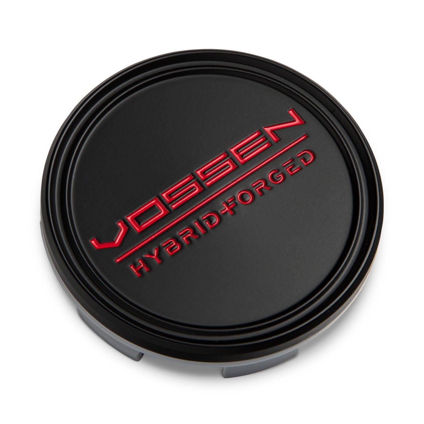 Vossen Hybrid Forged Optional Center Cap - Satin Black w/Red Lettering