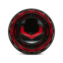 Vossen Billet Modular Cap - Large - Gloss Black w/ Red Insert