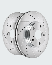 PowerStop Slotted & Drilled Rear Rotors - Nissan Patrol Y61