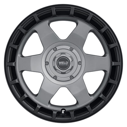 Weld Off-Road Ridge 20x9 - 6x135 / 6x139.7 BP - ET0 - 106.1mm CB - Satin Gunmetal Wheel (Black Ring)