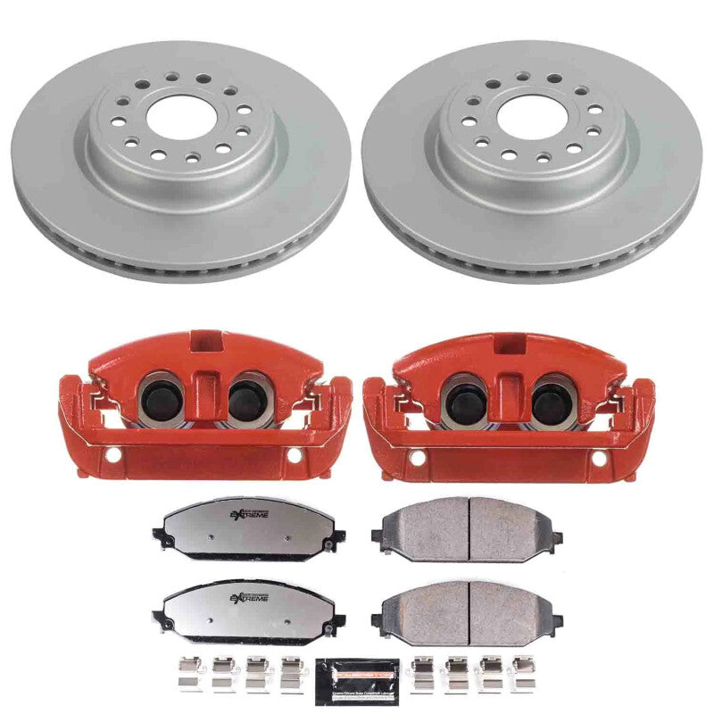 Power Stop 19-24 Ram 1500 Front Z36 Coated Kit w/Powder Coated Calipers