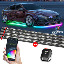 XK Glow XKmax RGBW 8pc Addressable Car Underglow Kit Universal Fitment for 12v