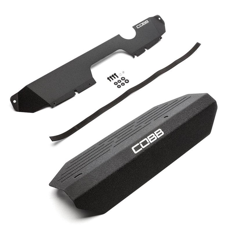 Cobb 15-20 Subaru STI Radiator Shroud + Alternator Cover Package - Wrinkle Black