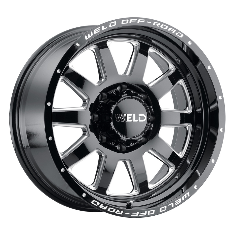 Weld Off-Road W102 20X9 Stealth 8X180 ET00 BS5 Gloss Black MIL 124.3