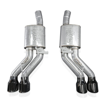 عادم Stainless Works 22-25 كاديلاك CT5-V بلاكوينج ذو نهاية المحور - أطراف كروم أسود