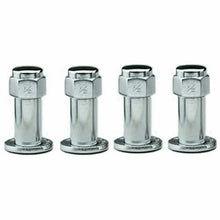 Weld Closed End Lug Nuts 12mm x 1.5 Thread Shank Seat - Chrome (4 Pack)