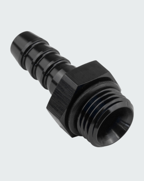 Picture of Proflow Fitting adaptor AN 8 Male Hose End To 0.375in Barb Black - PFE790 -08-06 BK