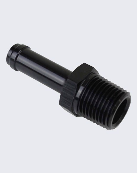 Picture of Proflow 0.25in. Barb Male Fitting To 0.675in. NPT, Black PFE841 -04- 06BK