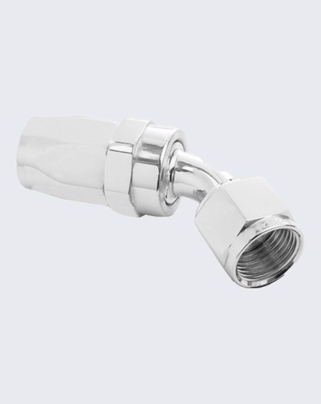 Picture of Proflow 45 Degree Hose End - 08AN Hose to Female, Polished PFE102-08HP