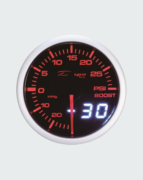 Picture of DEPO ELECTRIC 52mm DIGITAL BLUE LED SERIES BOOST GAUGE WITH SENSOR D-BL5201-PSI