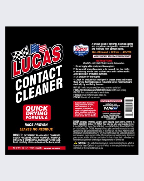 Picture of LUCAS CONTACT CLEANER - 10799