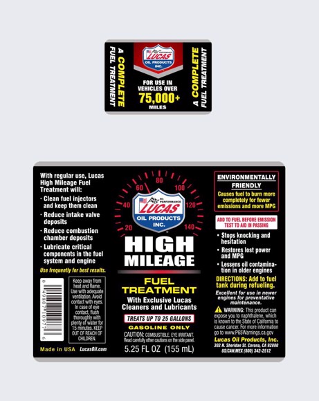 Picture of LUCAS HIGH MILEAGE FUEL TREATMENT - 155 ml - 10977