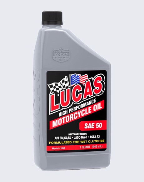 Picture of LUCAS OIL 50 wt. Motorcycle Oil-1-Quart - LUCAS OIL 10712