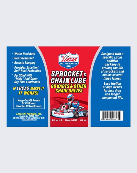 Picture of LUCAS OIL- SPROCKET & CHAIN LUBE 4 OUNCE - 10525