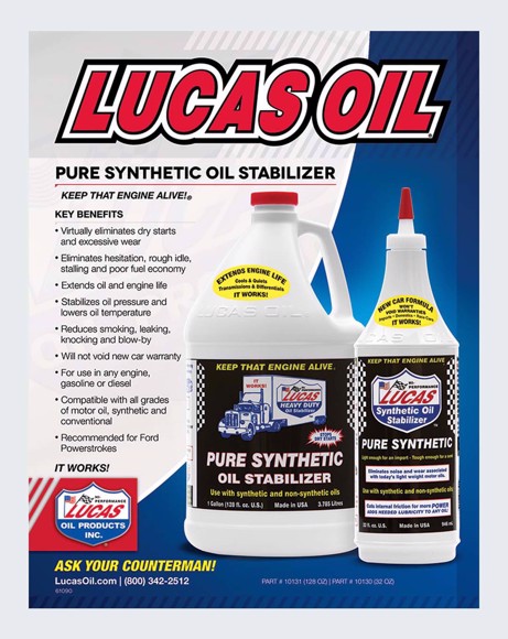 Picture of LUCAS OIL Synthetic H-D Oil Stabilizer 1 Gallon 10131
