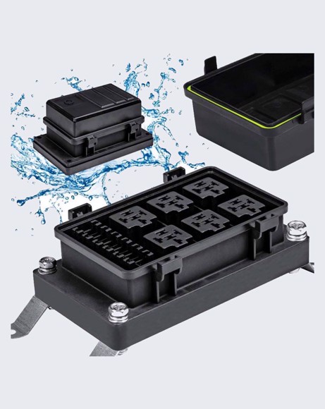 Picture of ACCEPSPWR0312 IP65 WATERPROOF 6 SLOT ATC-ATO FUSE+6SLOT 5 PIN RELAY BOX