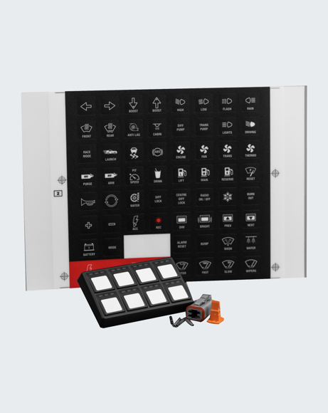 Picture of Emtron 8 Button CAN Keypad + Switch Pad Stickers