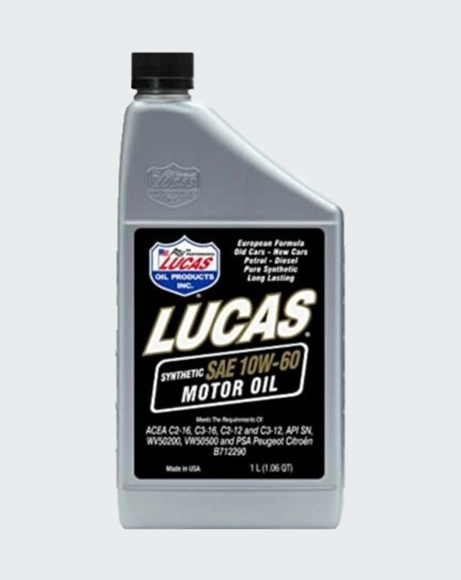 Picture of LUCAS OIL- SYNTHETIC SAE 10W-60 MOTOR OIL 1 LITER - 10248