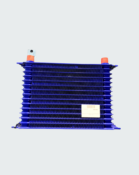 Picture of 15ROW OIL COOLER WITH MOUNTING BRACKET HEIGHT: 50MM CORE.11.8 INCHX8.27 INCHX2 INCH INCLUDING OIL FILTER ADAPTOR