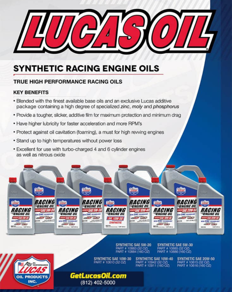 Picture of LUCAS OIL- SYNTHETIC SAE 20W-50 MOTOR OIL 20 LTR