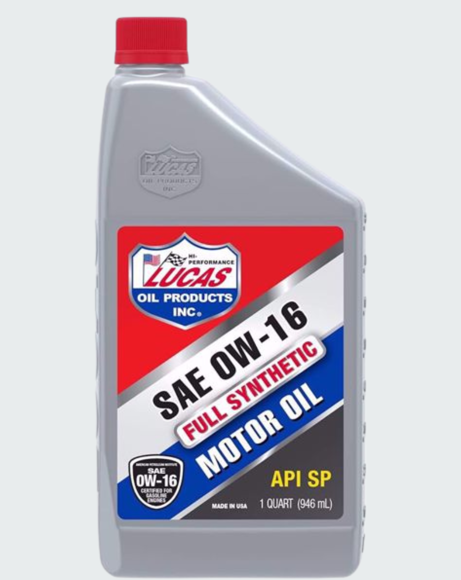 Picture of LUCAS OIL Synthetic SAE 0W-16 API SP Motor Oil 1 QUART